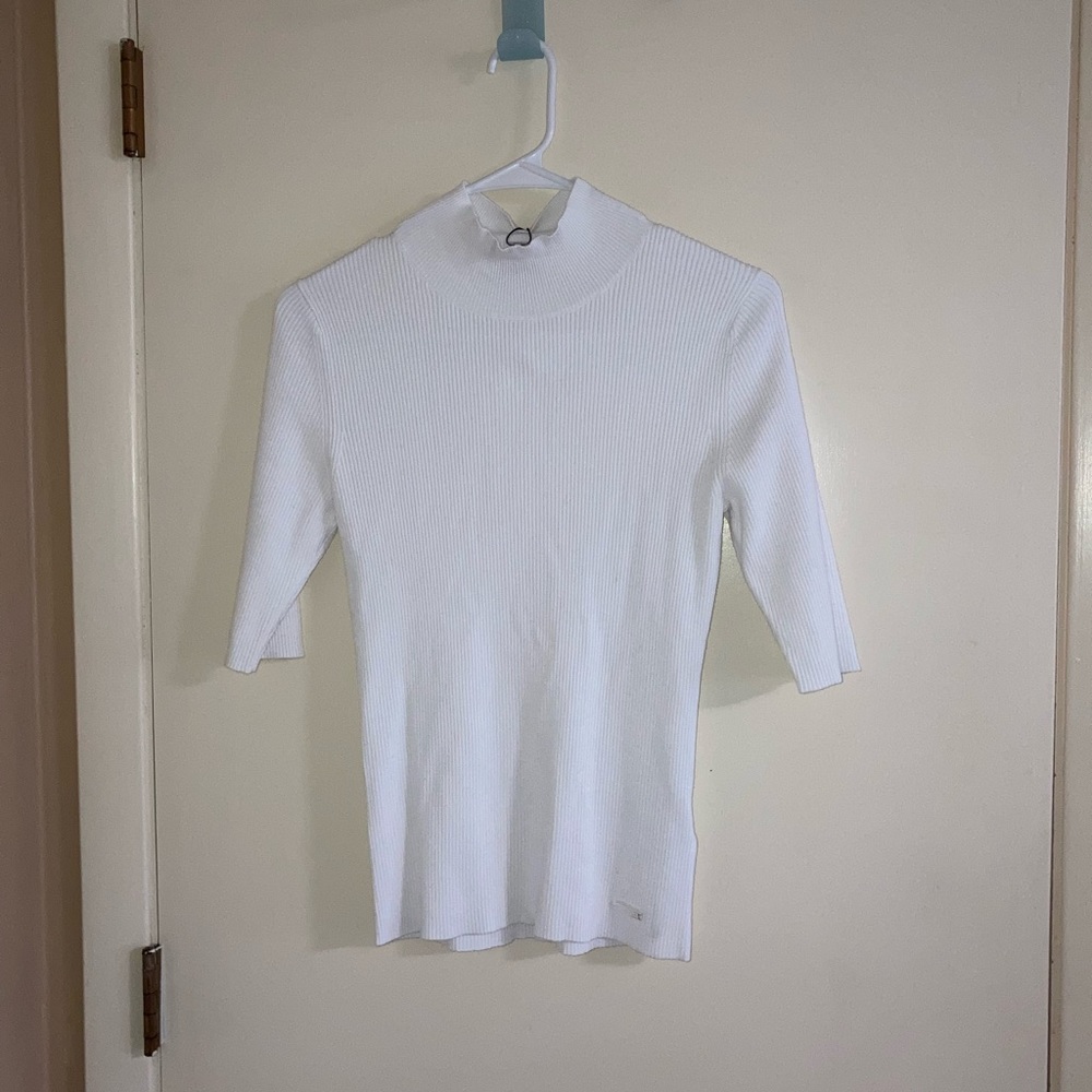 Short Sleeve Turtle Neck Sweater